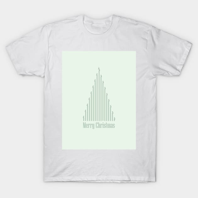 Copy of Striped Christmas tree T-Shirt by kallyfactory